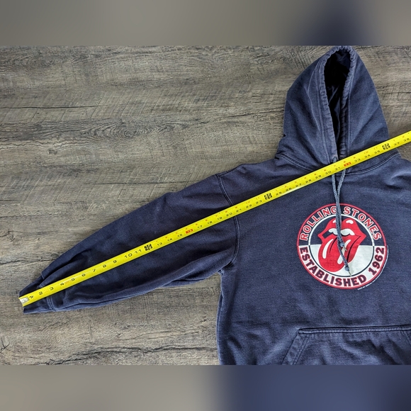 Rolling Stones Hoodie Mens Official Logo 2005 Rock Music Pullover Y2K Size M - Picture 9 of 9